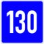 130 km/h sign