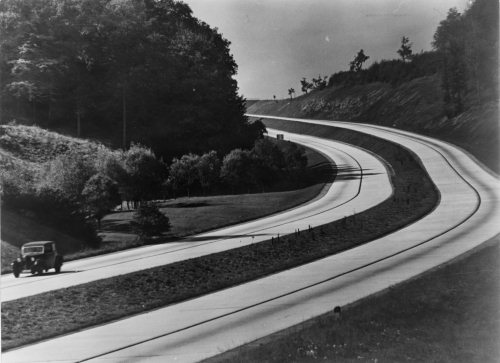A German autobahn in the 1930s